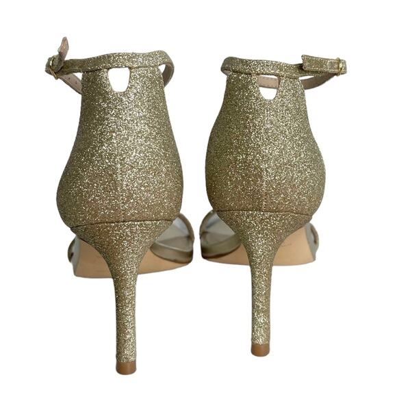 Stuart Weitzman Amelina Giltter Sandals 6 - Picture 7 of 10